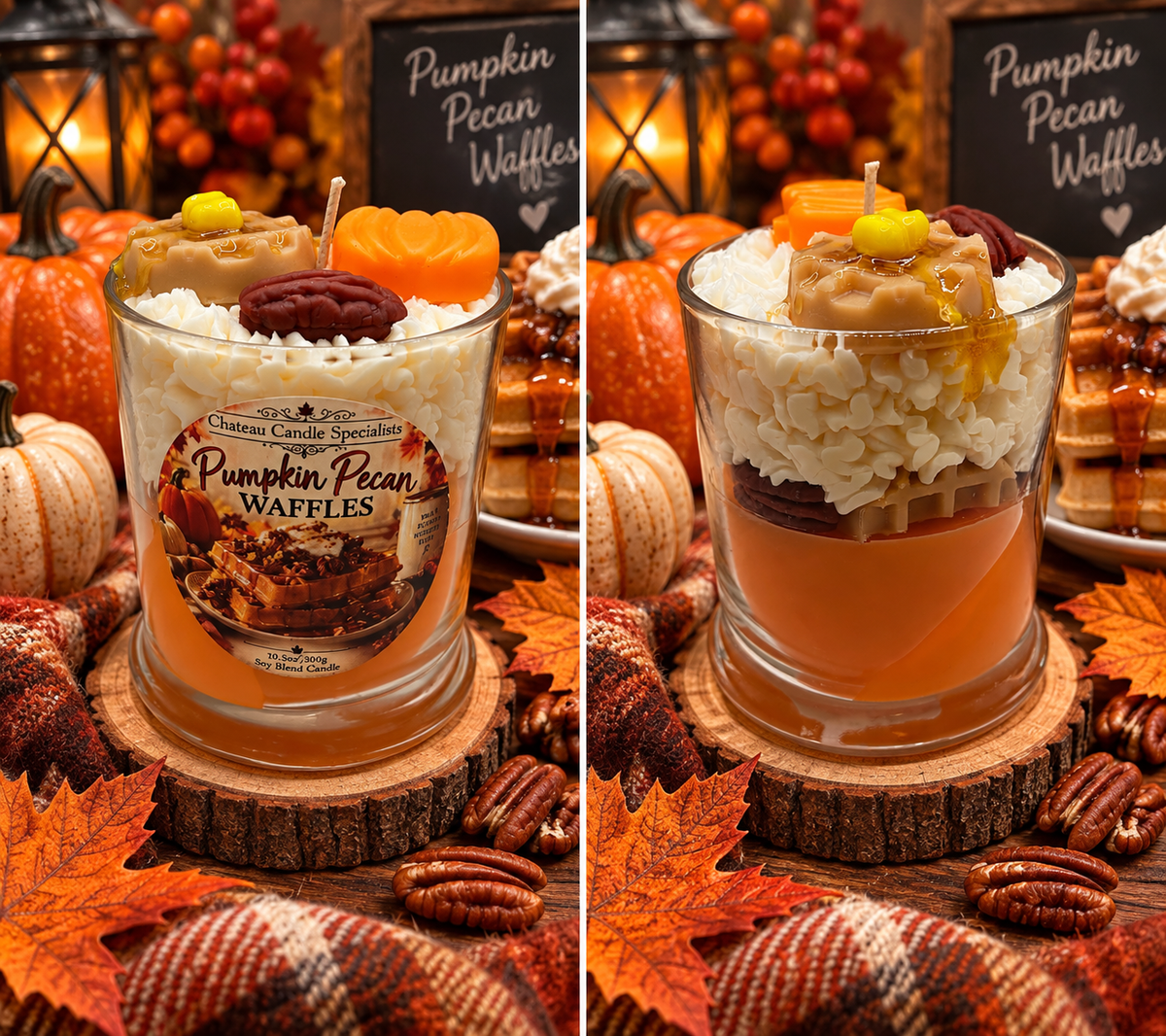 Pumpkin Pecan Waffles