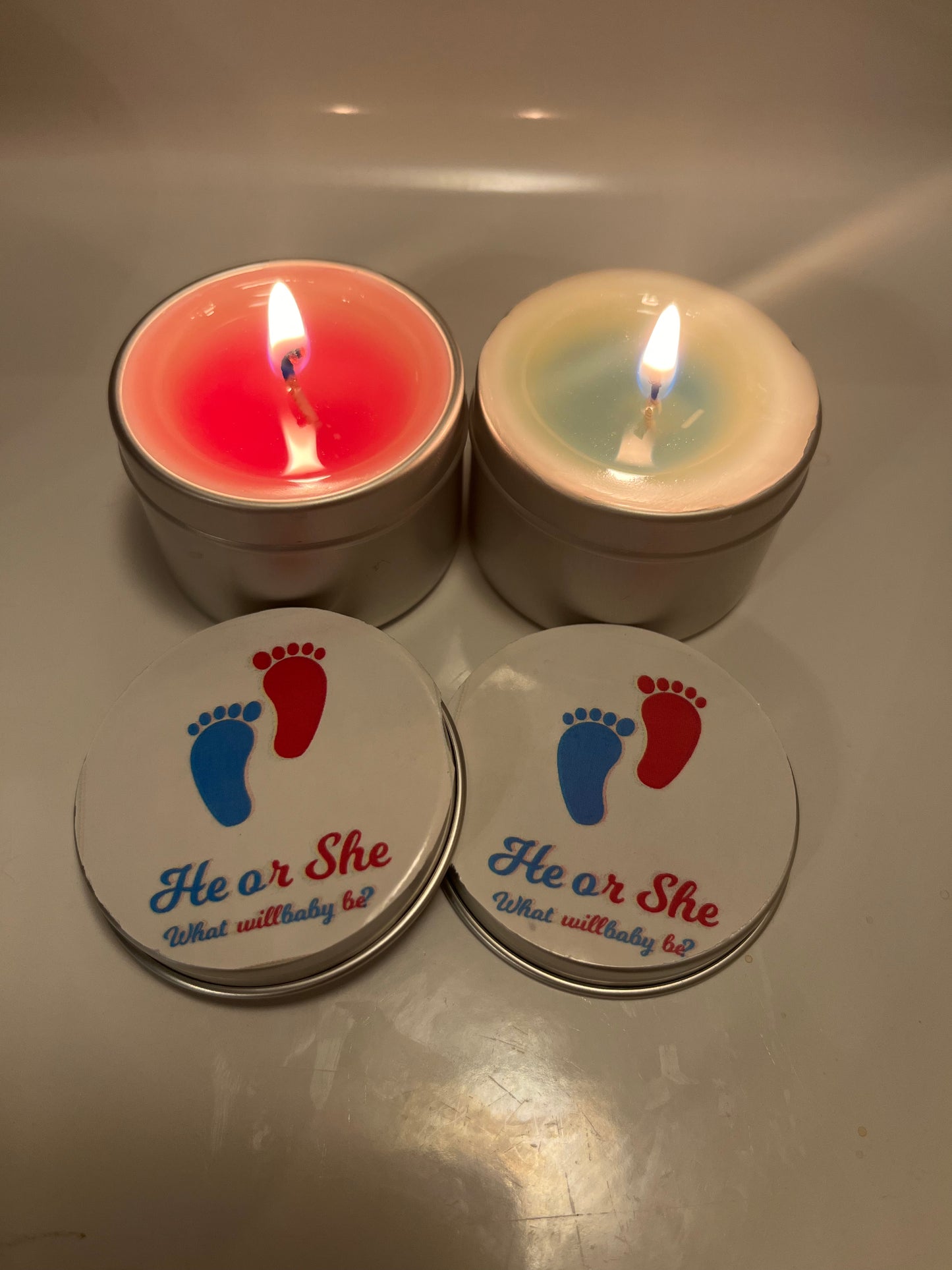 Gender Reveal Candle