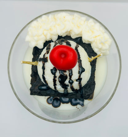 Hot Fudge Brownie Sundae