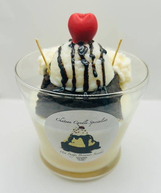 Hot Fudge Brownie Sundae
