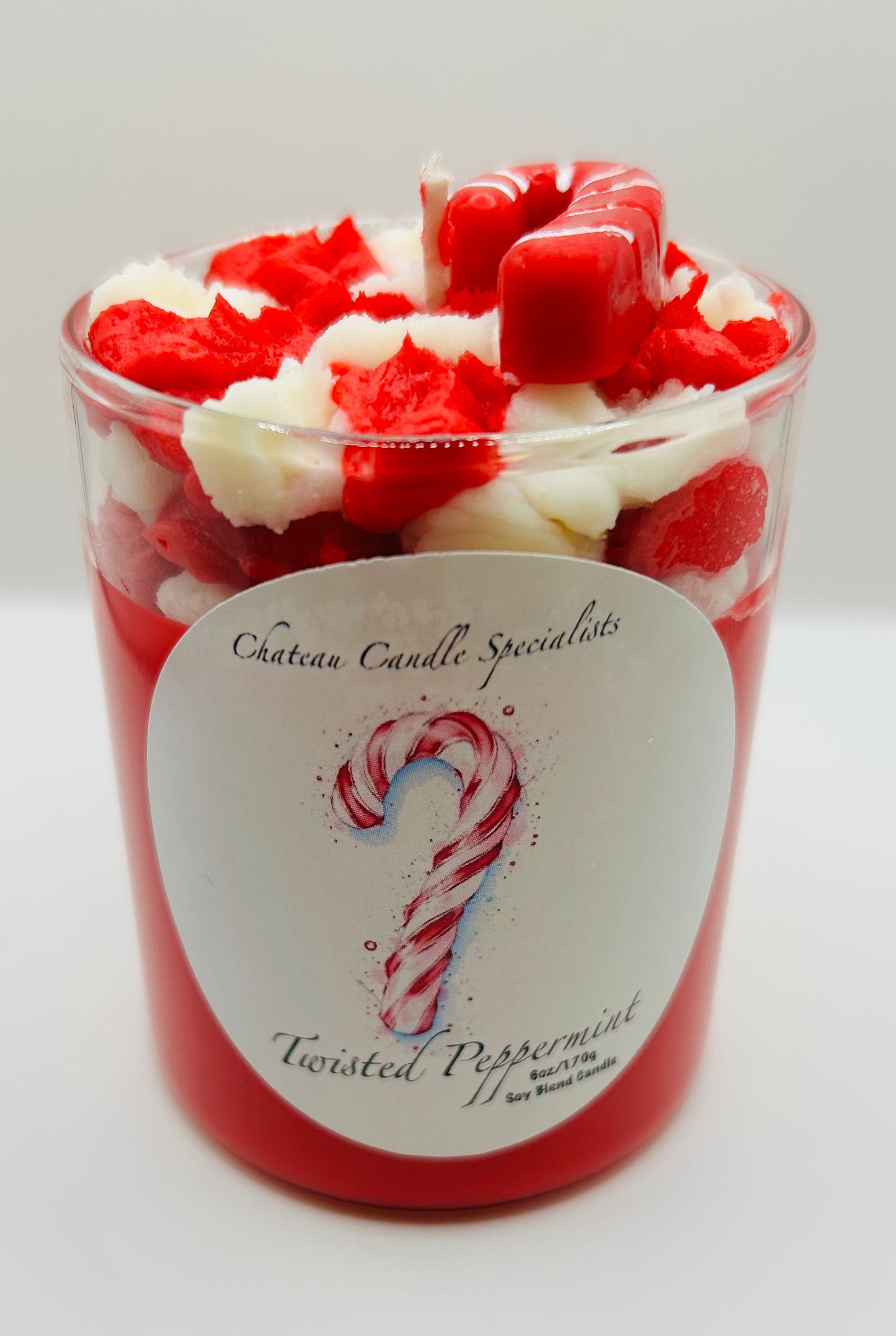 Twisted Peppermint Candle