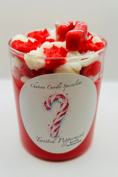 Twisted Peppermint Candle
