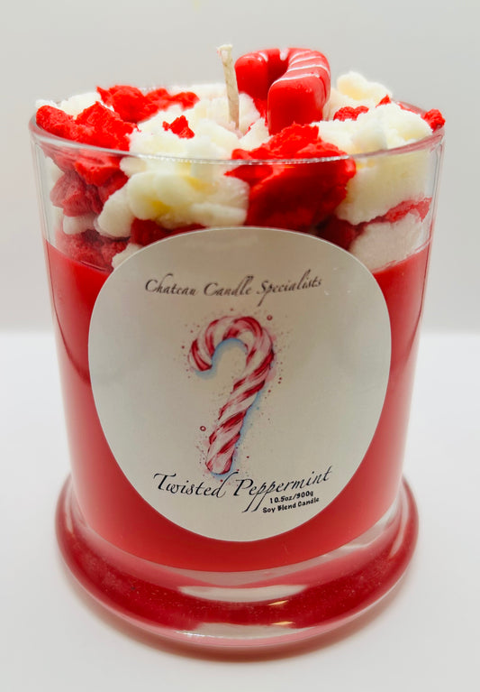 Twisted Peppermint Candle