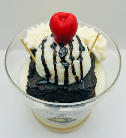 Hot Fudge Brownie Sundae