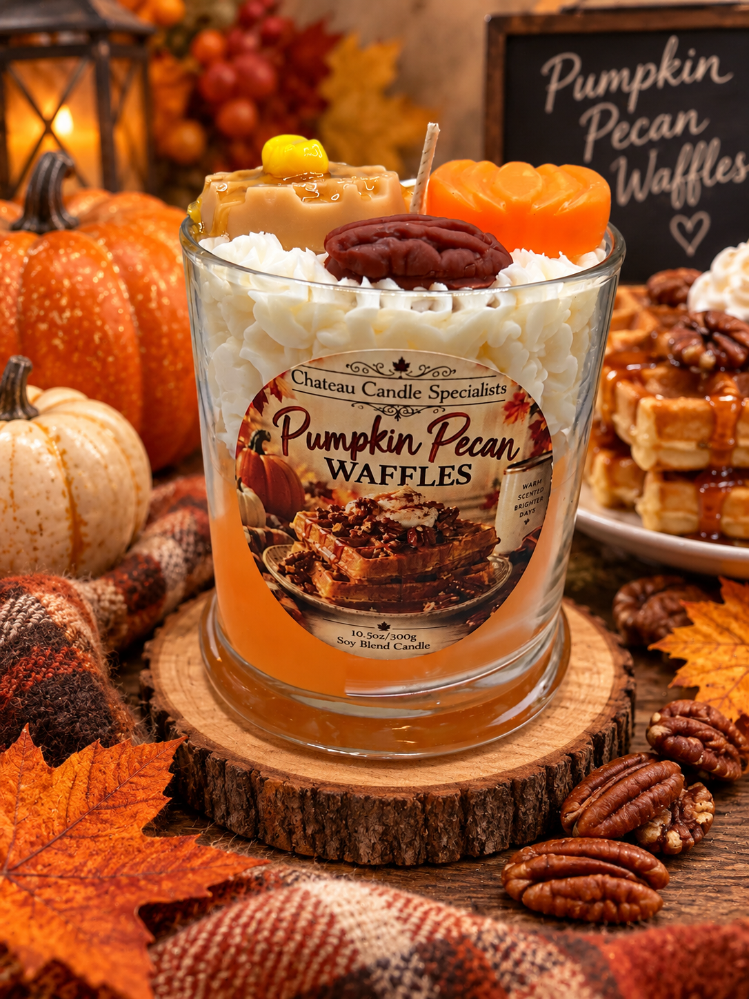 Pumpkin Pecan Waffles