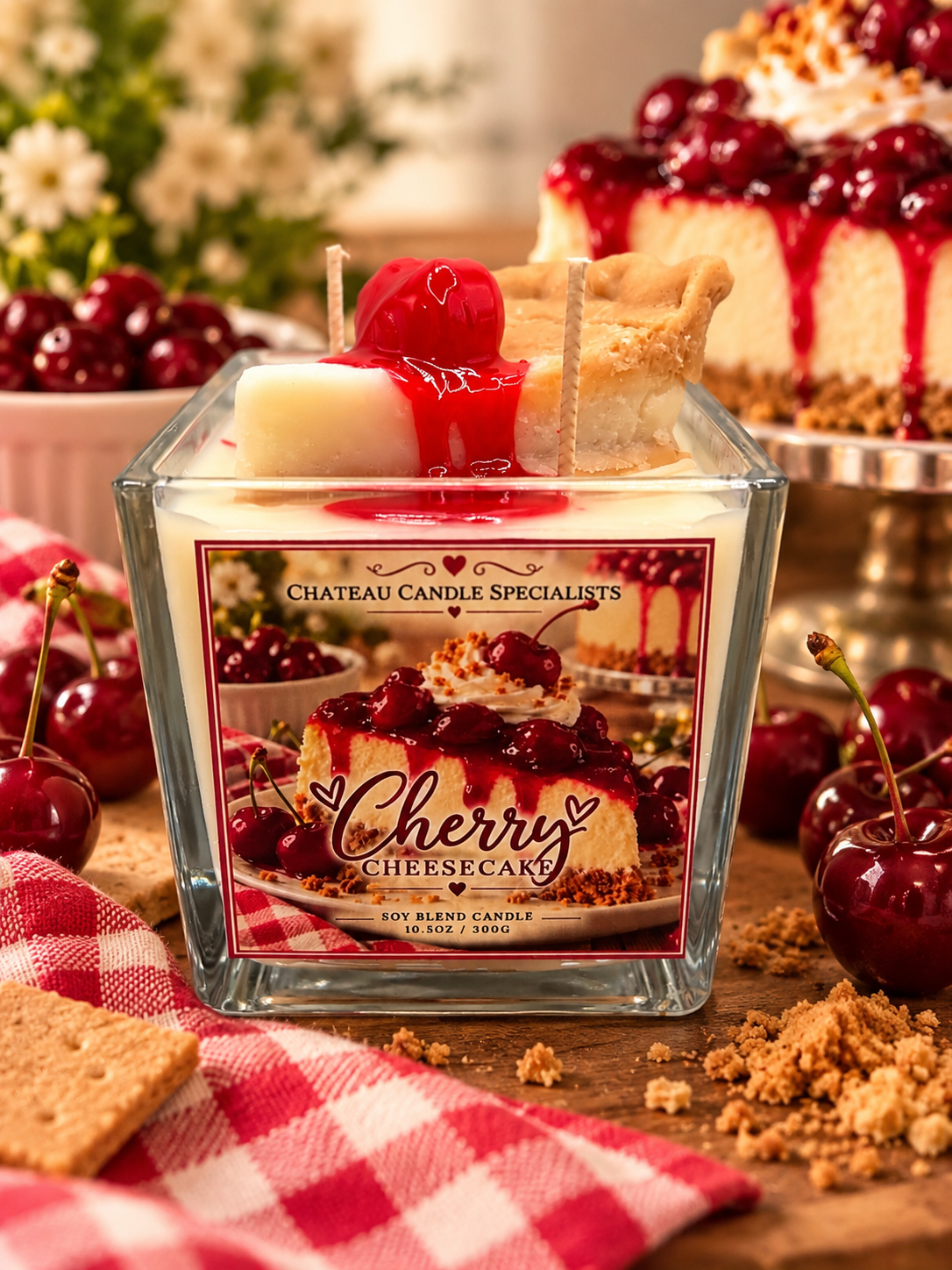 Cherry Cheesecake Candle