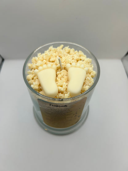 Footprints in the Sand Candle