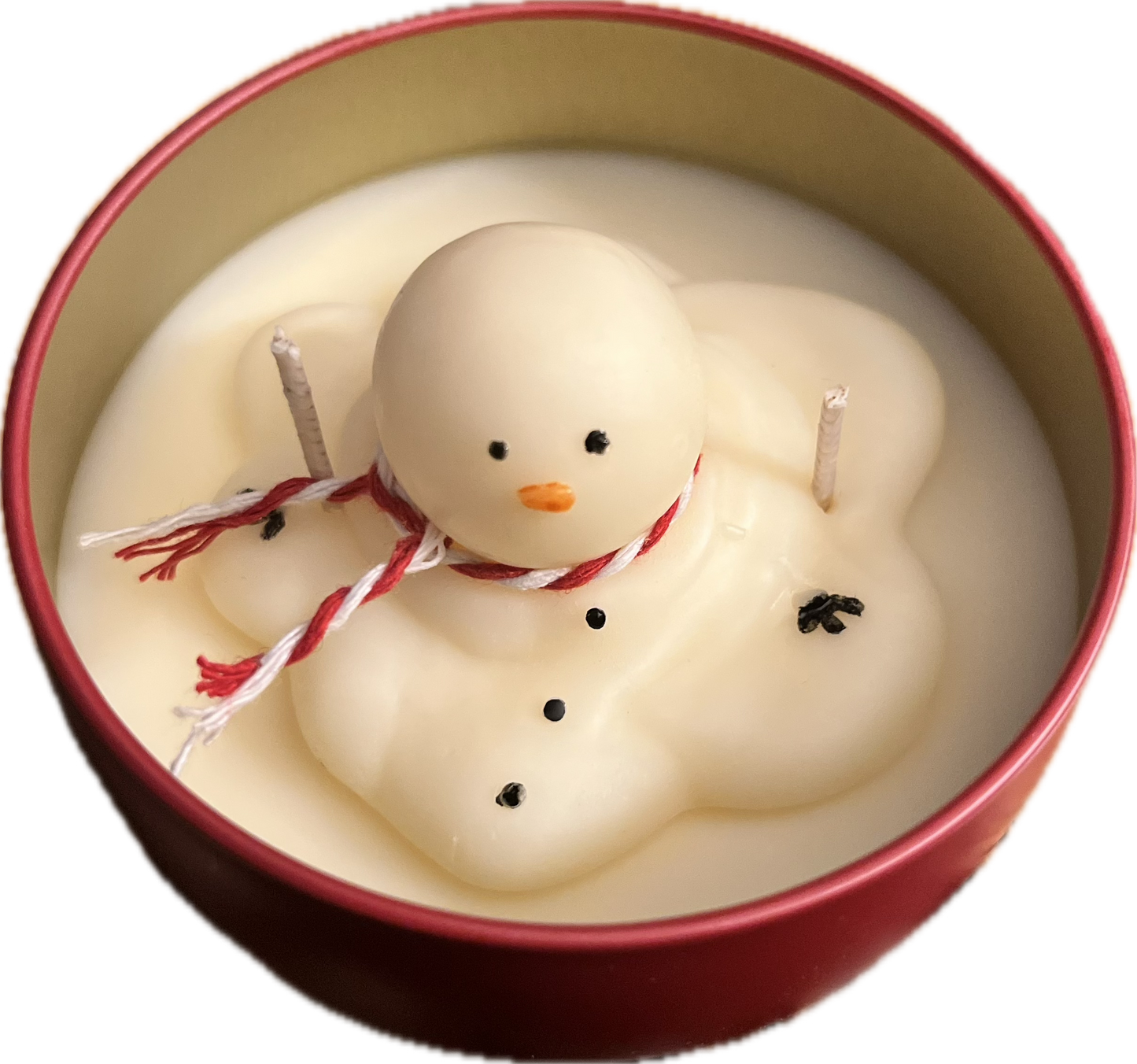 Melting Snowman Candle